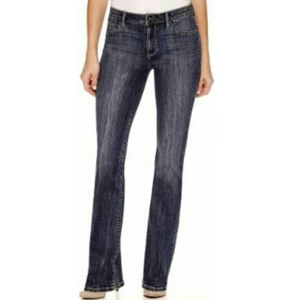Liz Claiborne Blue Chelsea Straight Leg Jeans 12 - Picture 1 of 8
